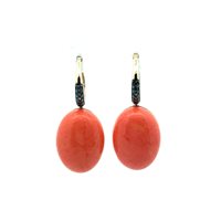 Pendientes Lucos Mujer in Plata Pasta di corallo ESOR E32.CORALLO